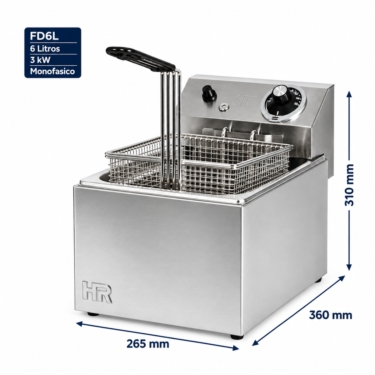 Freidora HR Fainca FD6L - 6 Litros