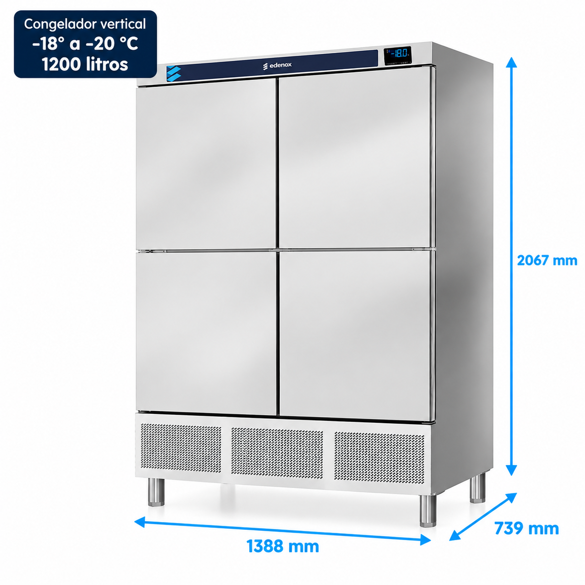 Armario para Mantenimiento de Congelados Inox Serie 700 (ANS-1404 HC)