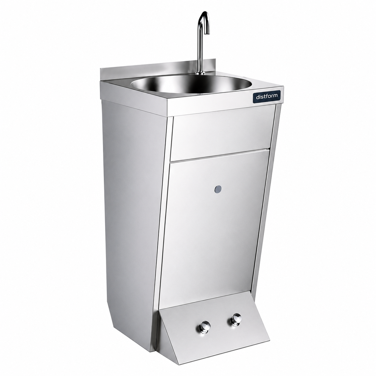 Lavamanos de pie 400x440x850 caño giratorio, dos pulsadores