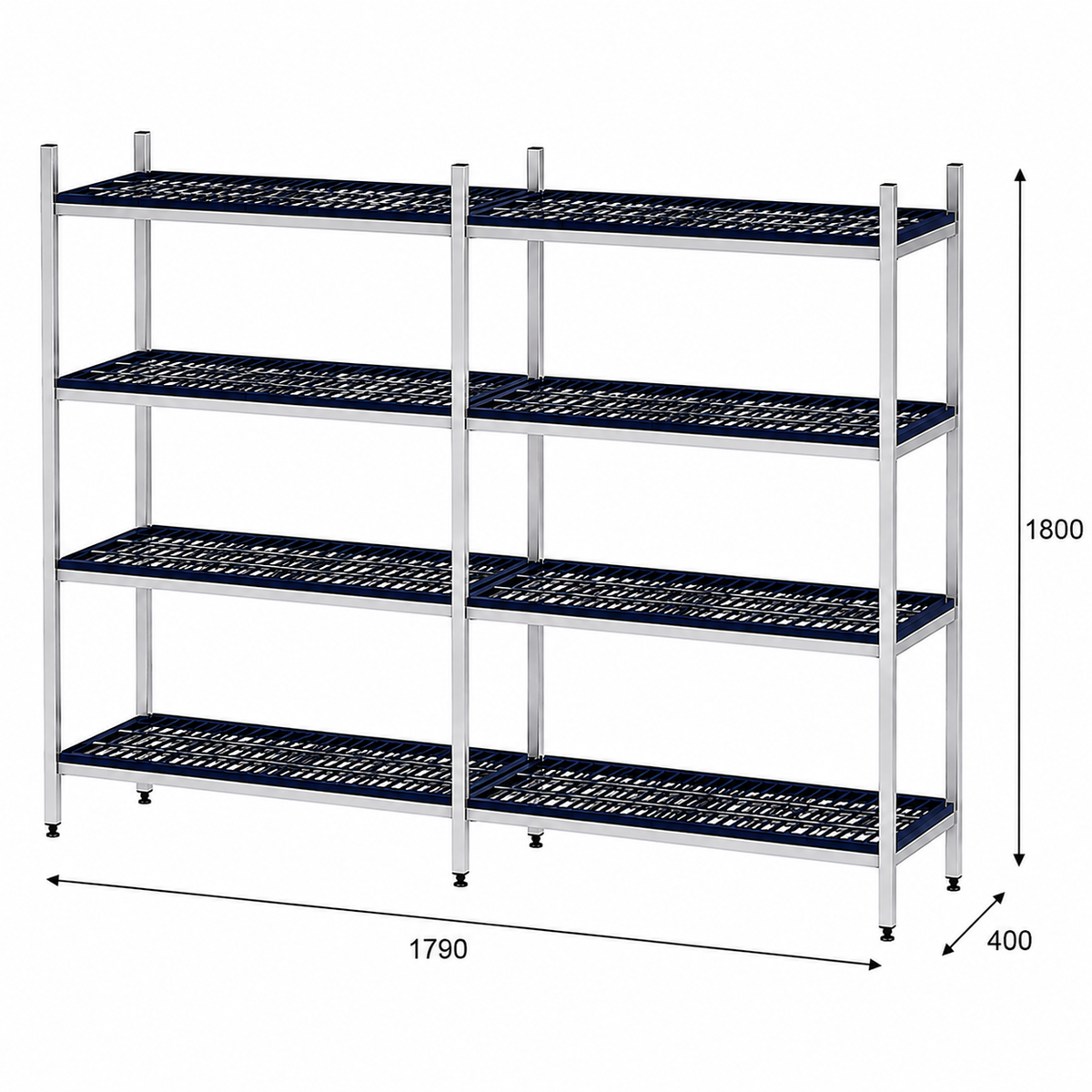 Estantería de pie lineal 179x40x180 - 4 Niveles