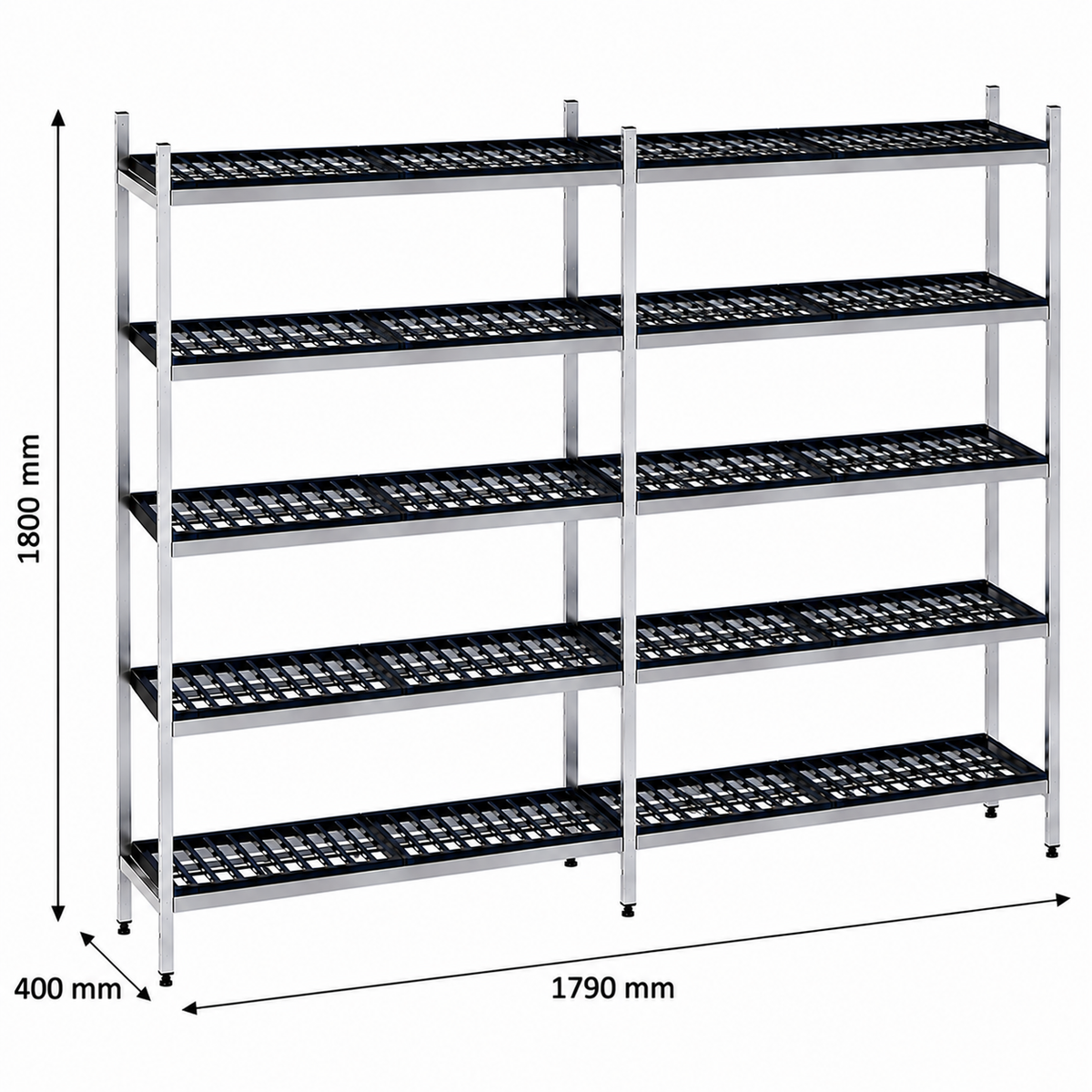 Estantería de pie lineal 179x40x180 - 5 Niveles
