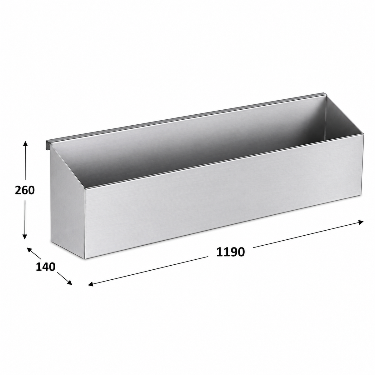 Segundo carril para Mesa Coctelera 1600 119x14x26