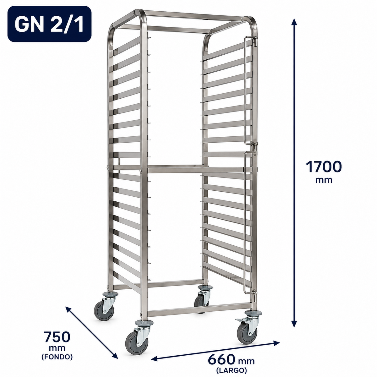 Carro GN Reforzado GN 2/1