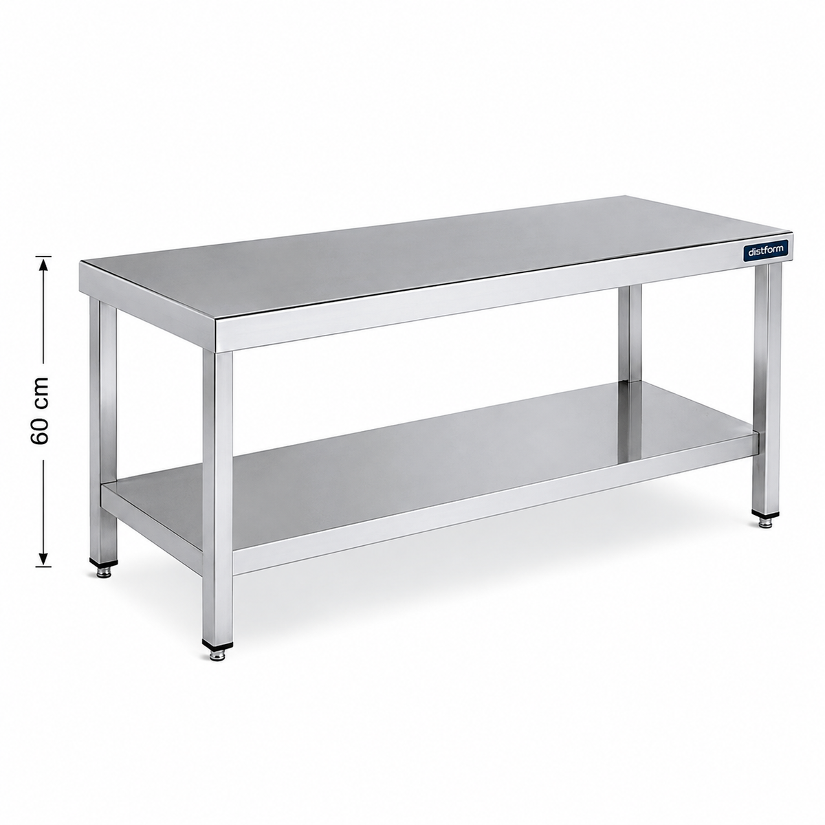 Mesa inox central Serie 600 Altura 60