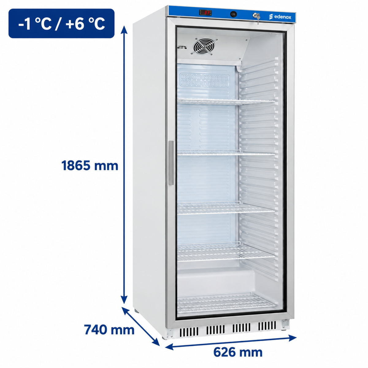 Armario Refrigerado Epoxi Puerta de Cristal (APS-451-C)