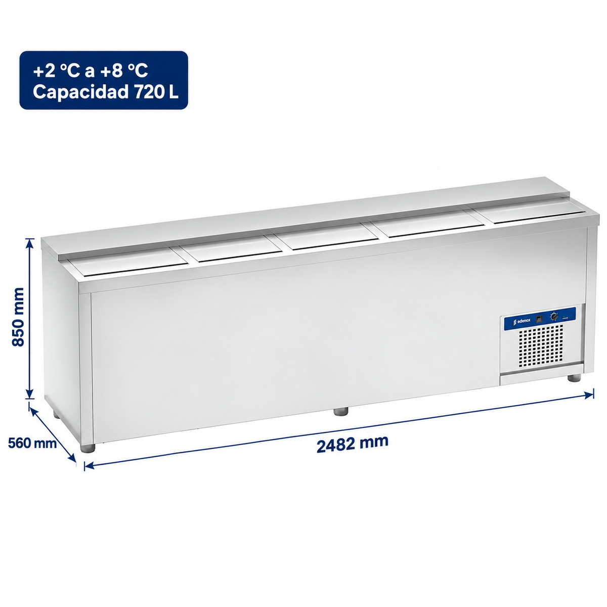 Botellero Inox Gran Capacidad (EB-250-I)
