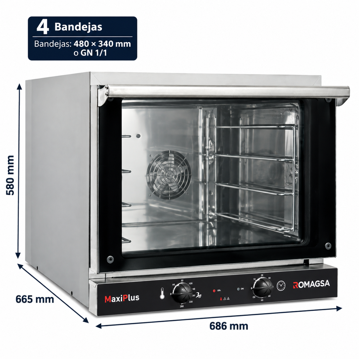 Horno de Convección Romagsa MaxiPlus