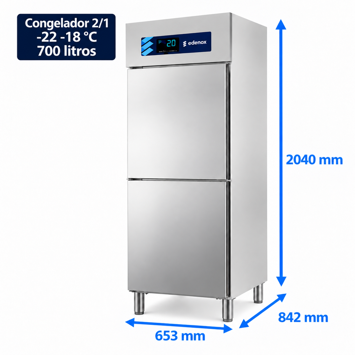 Armario para Mantenimiento de Congelados Gastronorm 2/1 Inox (ANG-712 HC) Edenox