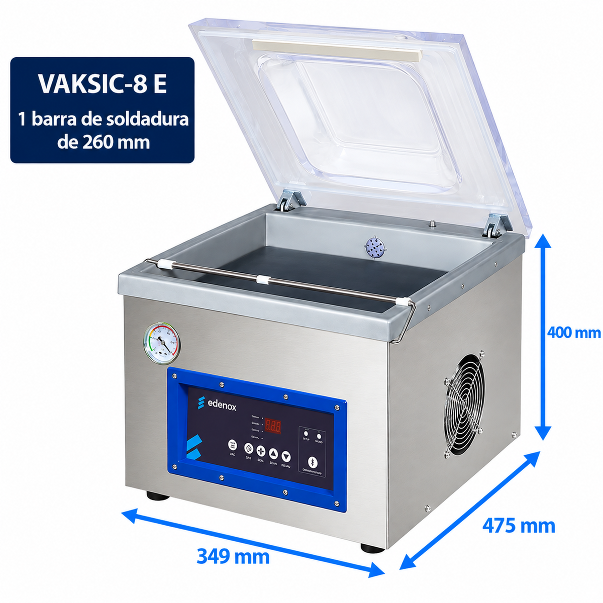 Envasadora al vacío Edenox VAKSIC-8 E