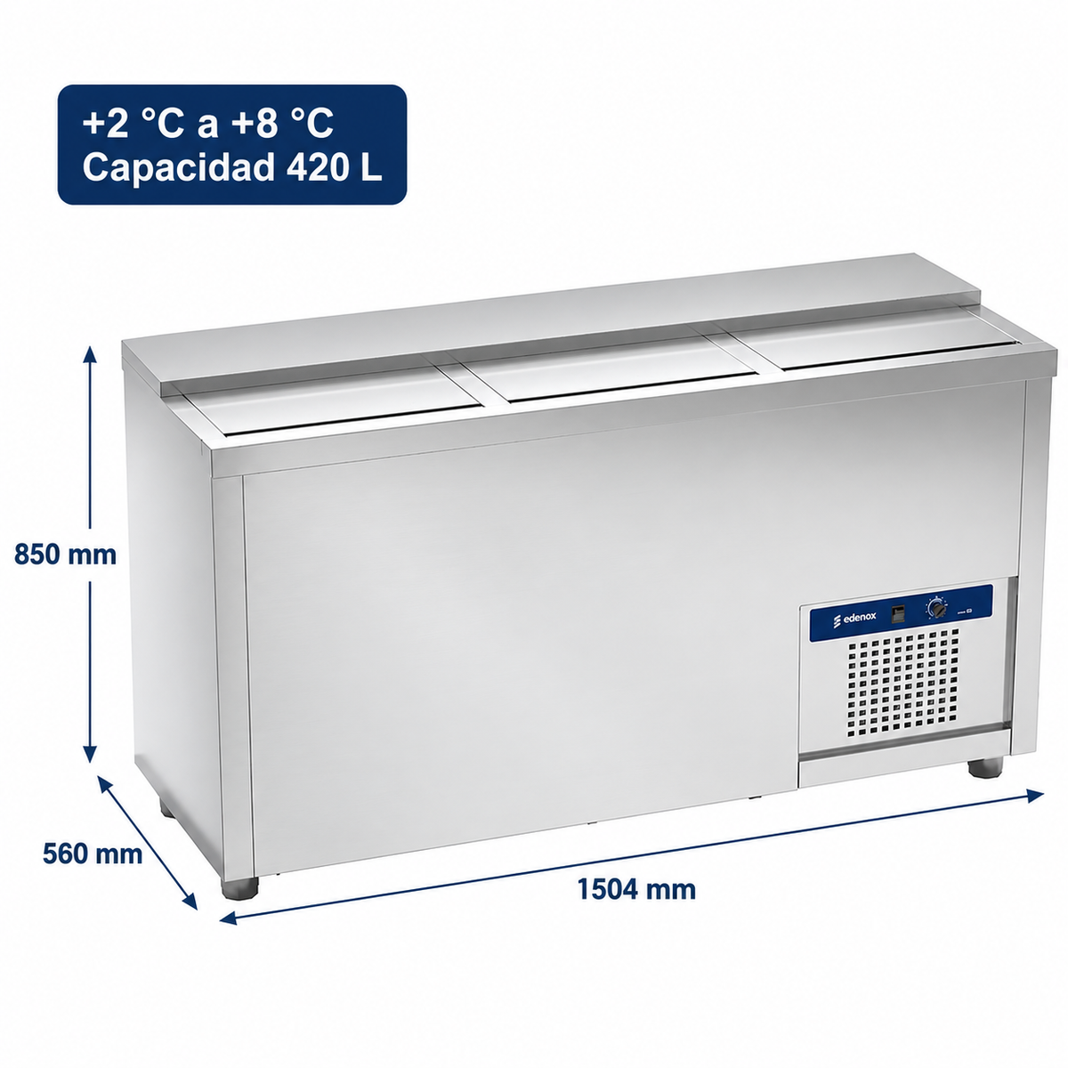 Botellero Inox Gran Capacidad (EB-150-I)