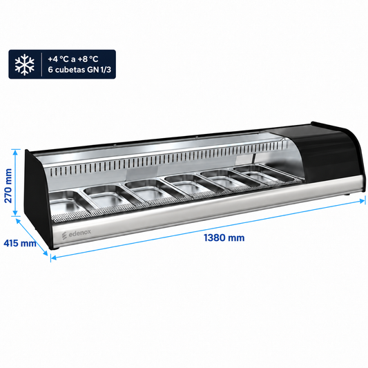 Expositor Refrigerado de Tapas (EXA-6 C HC)