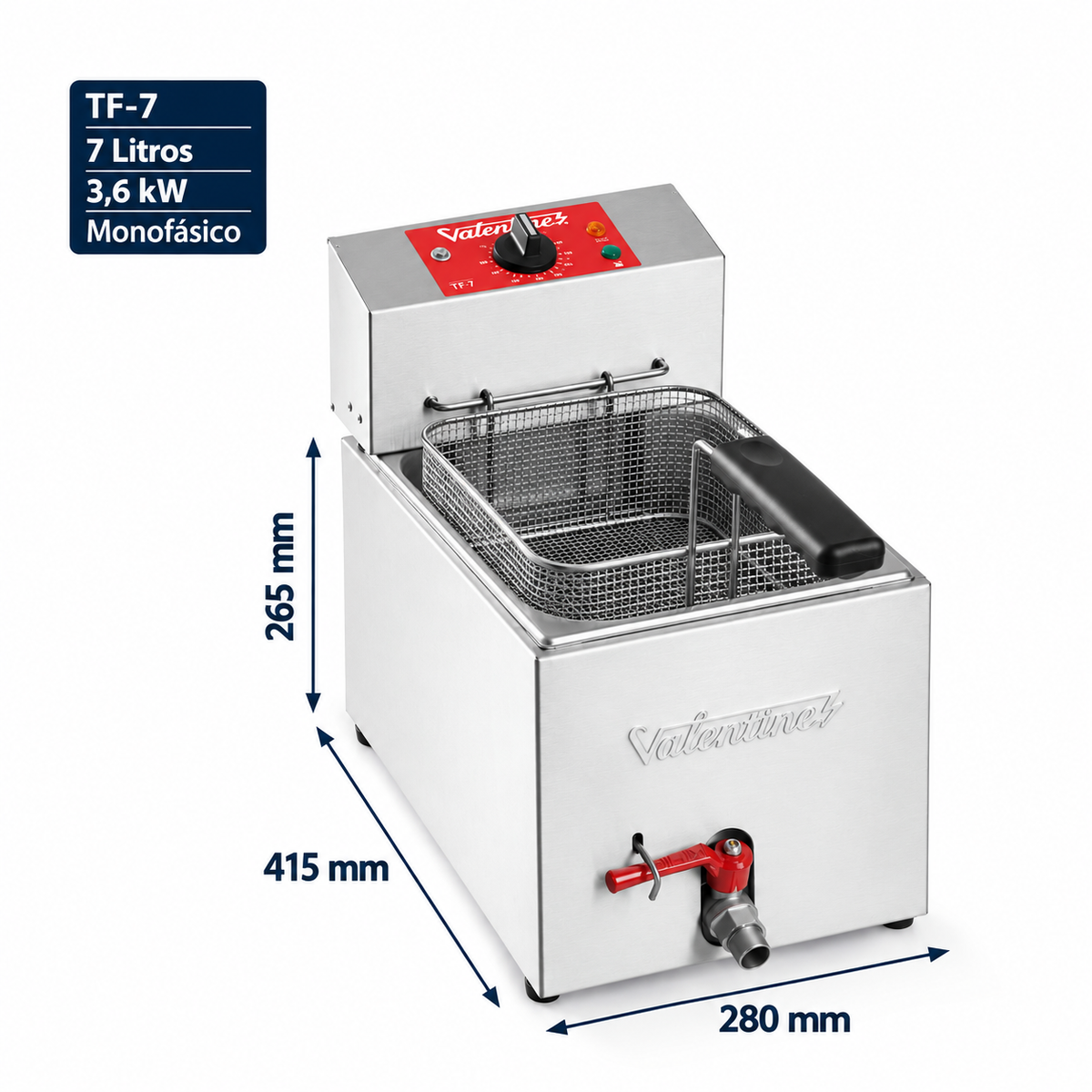 Freidora eléctrica Valentine TF7