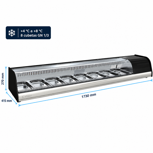 Expositor Refrigerado de Tapas (EXA-8 C HC)