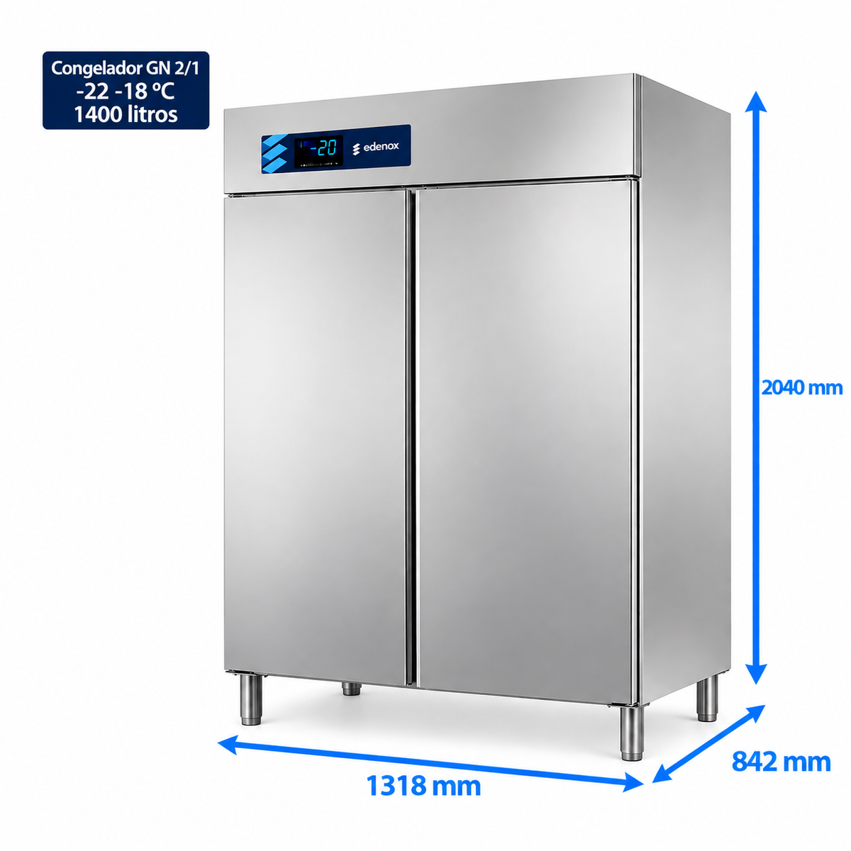 Armario para Mantenimiento de Congelados Gastronorm 2/1 Inox (ANG-1402 HC) Edenox