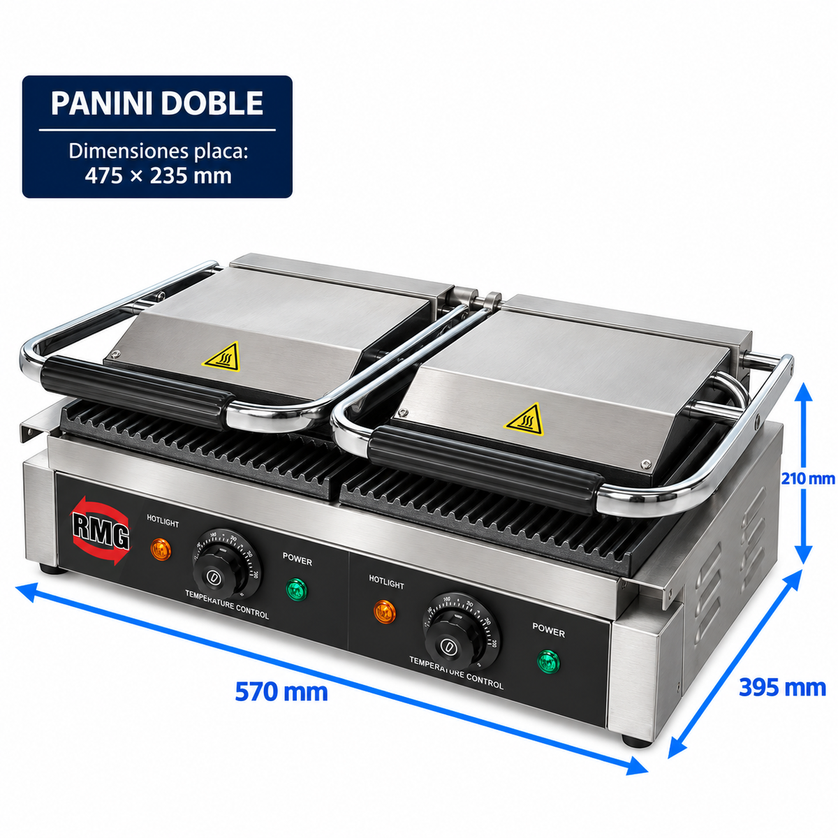 Sandwichera grill Panini Doble Romagsa