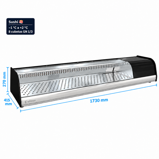 Expositor Refrigerado para Sushi (EXAS-8 C HC)