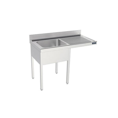 Fregadero con bastidor y espacio para lavavajilla Serie 550