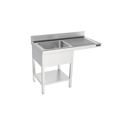Fregadero con bastidor y espacio para lavavajilla Serie 550