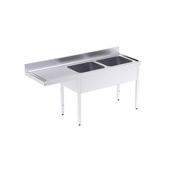 Fregadero con bastidor y espacio para lavavajilla Serie 600