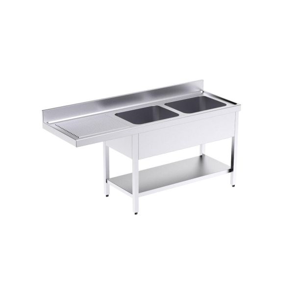 Fregadero con bastidor y espacio para lavavajilla Serie 600