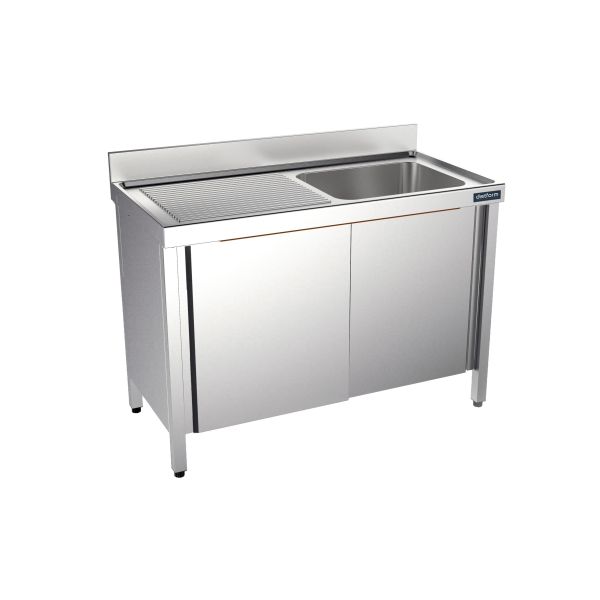 Fregadero con bastidor y puertas Serie 550