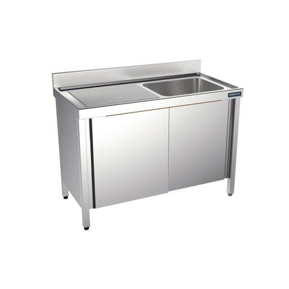 Fregadero con bastidor y puertas Serie 550