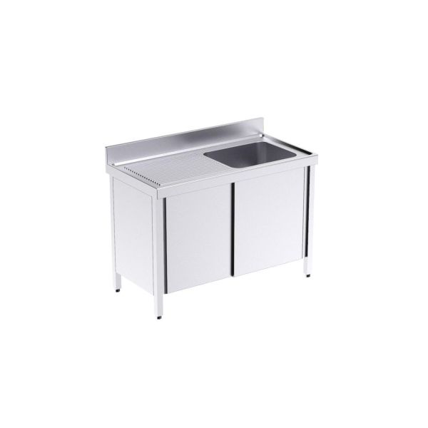 Fregadero con bastidor y puertas Serie 550