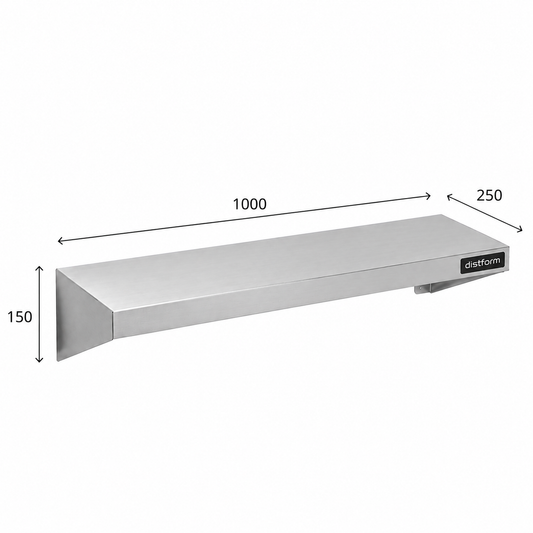 Estantería de pared 100x25x15 - Fondo 25