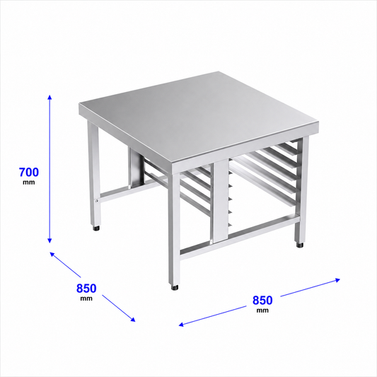 Mesa de apoyo de cocción 85x85x70 - 600 x 400