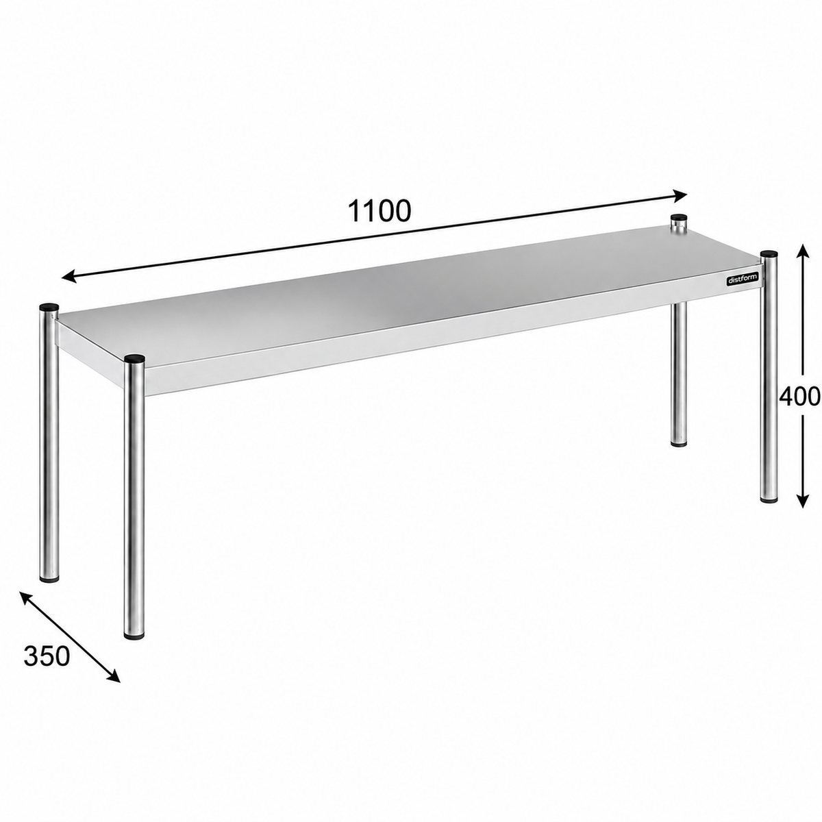 Distform Estantería Sobremesa Neutra Simple - 110 x 35 x 40 cm