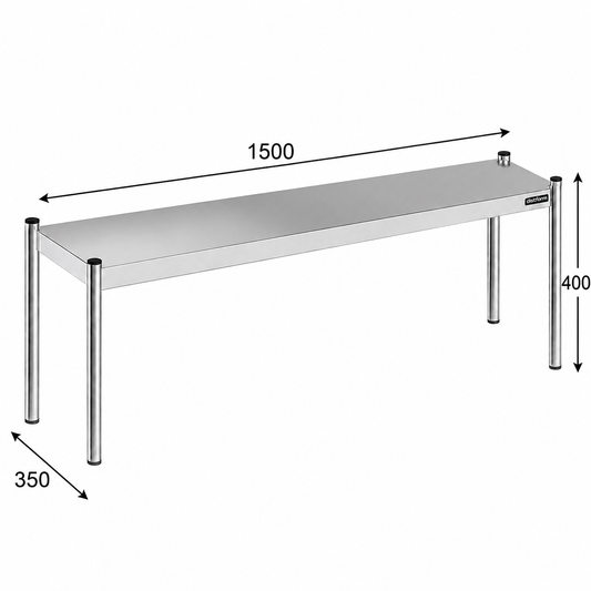Distform Estantería Sobremesa Neutra Simple - 150 x 35 x 40 cm