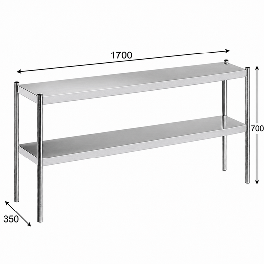 Distform Estantería Sobremesa Neutra Doble - 170 x 35 x 70 cm