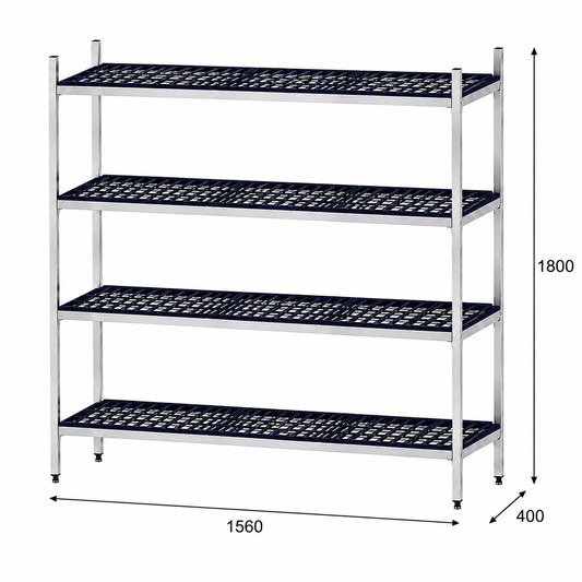 Estantería de pie lineal 156x40x180 - 4 Niveles