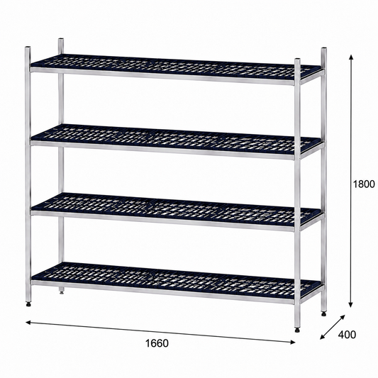Estantería de pie lineal 166x40x180 - 4 Niveles