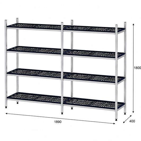 Estantería de pie lineal 189x40x180 - 4 Niveles