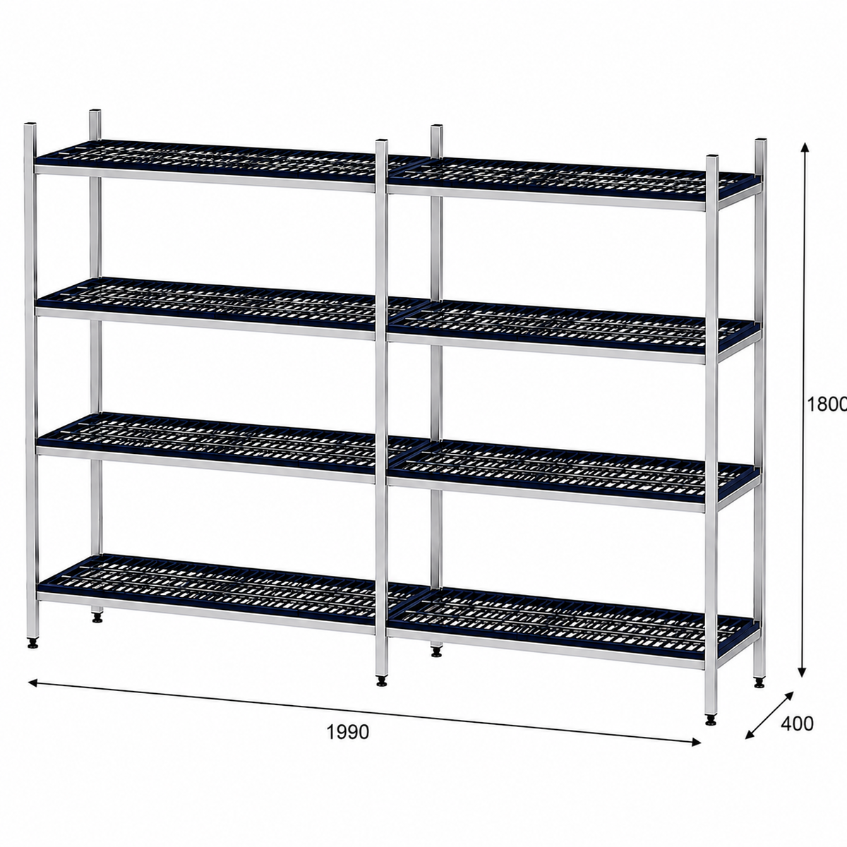 Estantería de pie lineal 199x40x180 - 4 Niveles