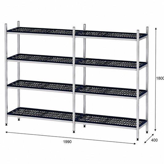 Estantería de pie lineal 199x40x180 - 4 Niveles