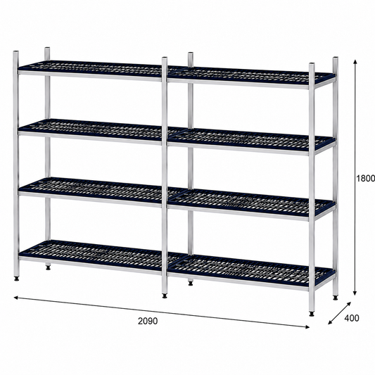 Estantería de pie lineal 209x40x180 - 4 Niveles