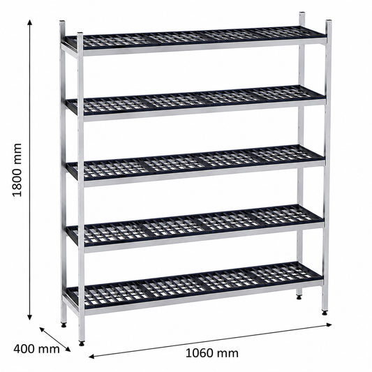 Estantería de pie lineal 106x40x180 - 5 Niveles