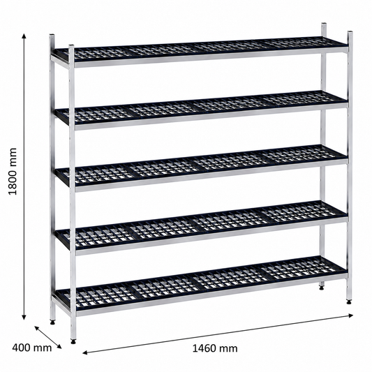 Estantería de pie lineal 146x40x180 - 5 Niveles