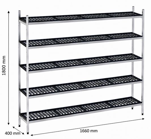 Estantería de pie lineal 166x40x180 - 5 Niveles