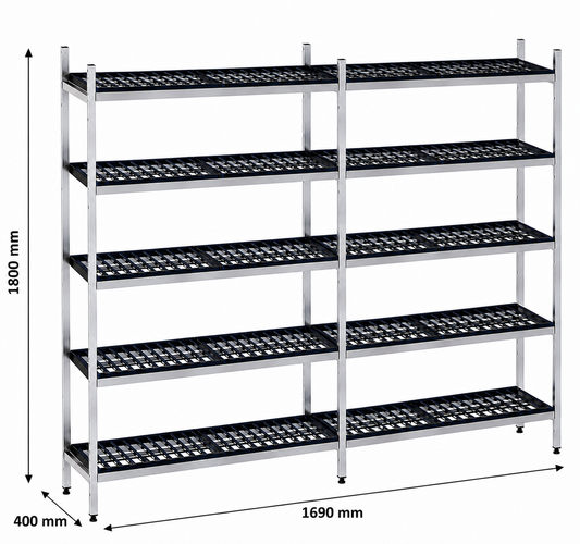 Estantería de pie lineal 169x40x180 - 5 Niveles