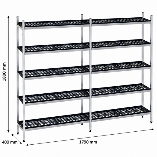 Estantería de pie lineal 179x40x180 - 5 Niveles