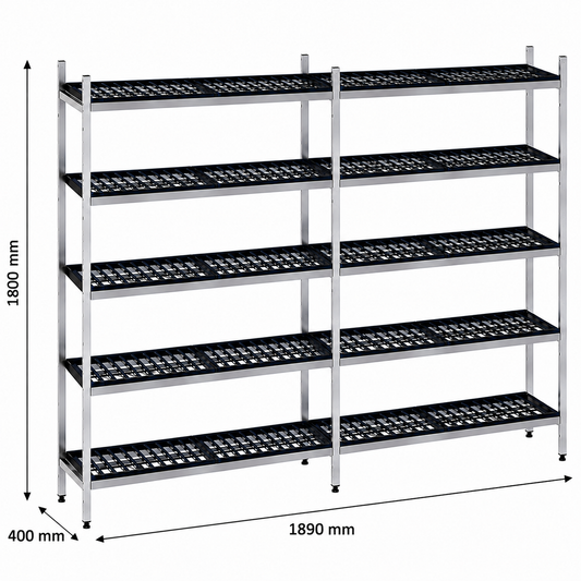 Estantería de pie lineal 189x40x180 - 5 Niveles