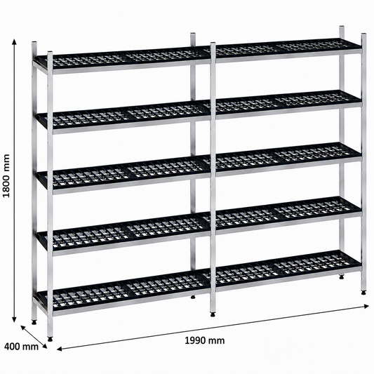 Estantería de pie lineal 199x40x180 - 5 Niveles