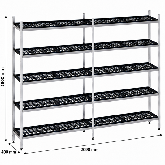 Estantería de pie lineal 209x40x180 - 5 Niveles