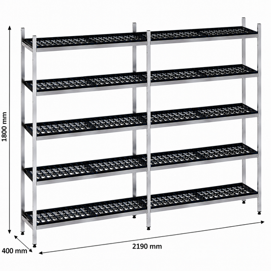 Estantería de pie lineal 219x40x180 - 5 Niveles