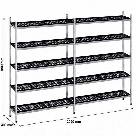 Estantería de pie lineal 229x40x180 - 5 Niveles