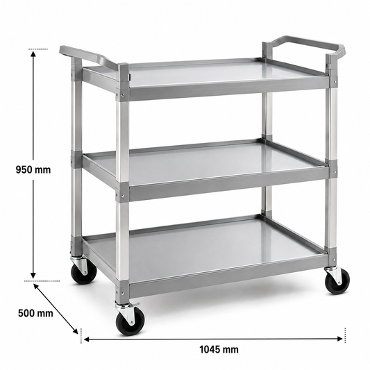 Carro de Servicio 3 Estantes 104.5x50x95
