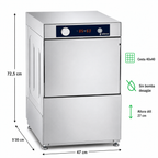 Lavavasos Edenox AV-2100 · Cesta 400 × 400 mm · Sin bomba de desagüe